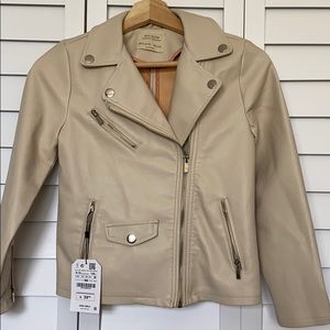 Faux leather girl’s jacket